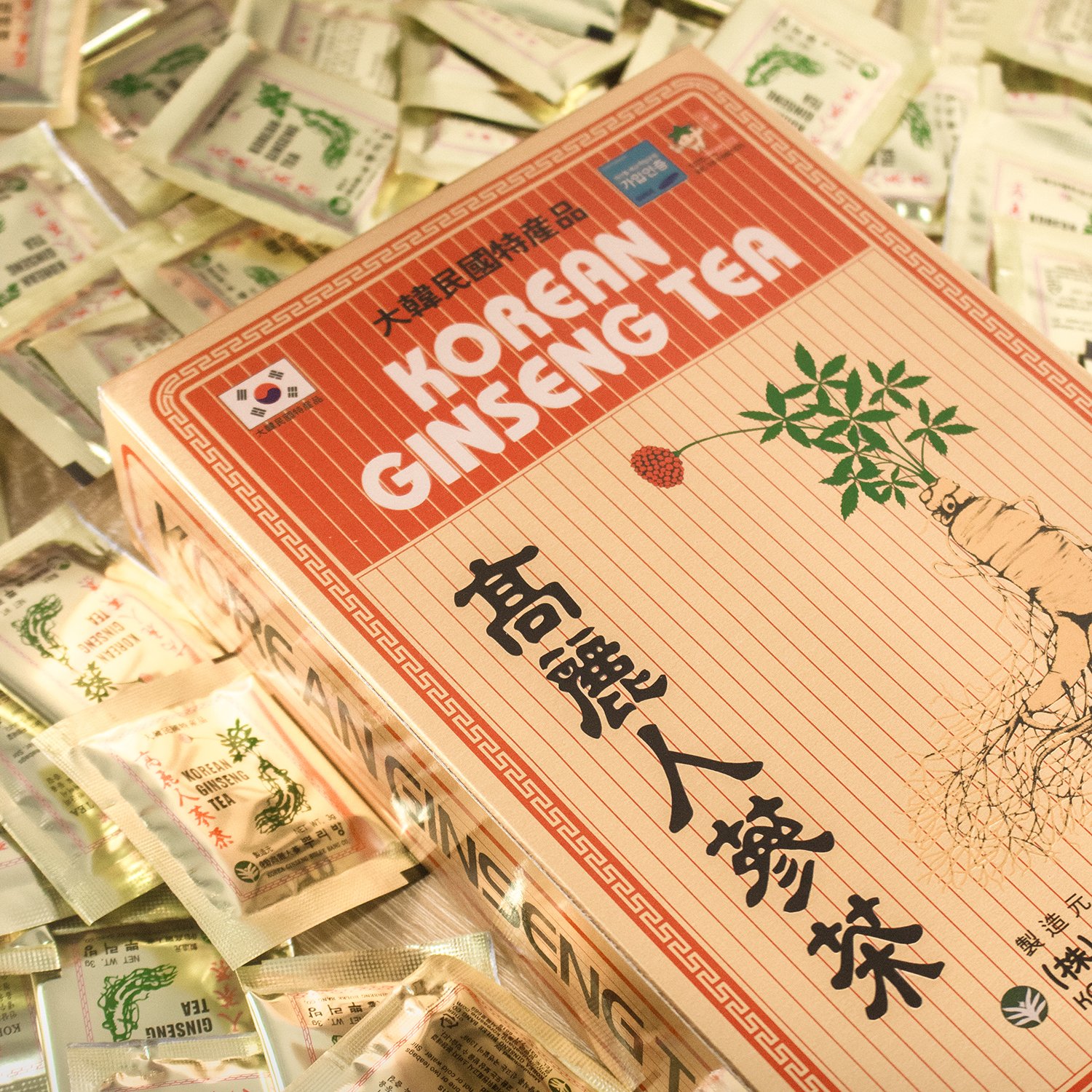 Hộp lớn Trà Sâm Buleebang Hàn Quốc 100 gói x 3g