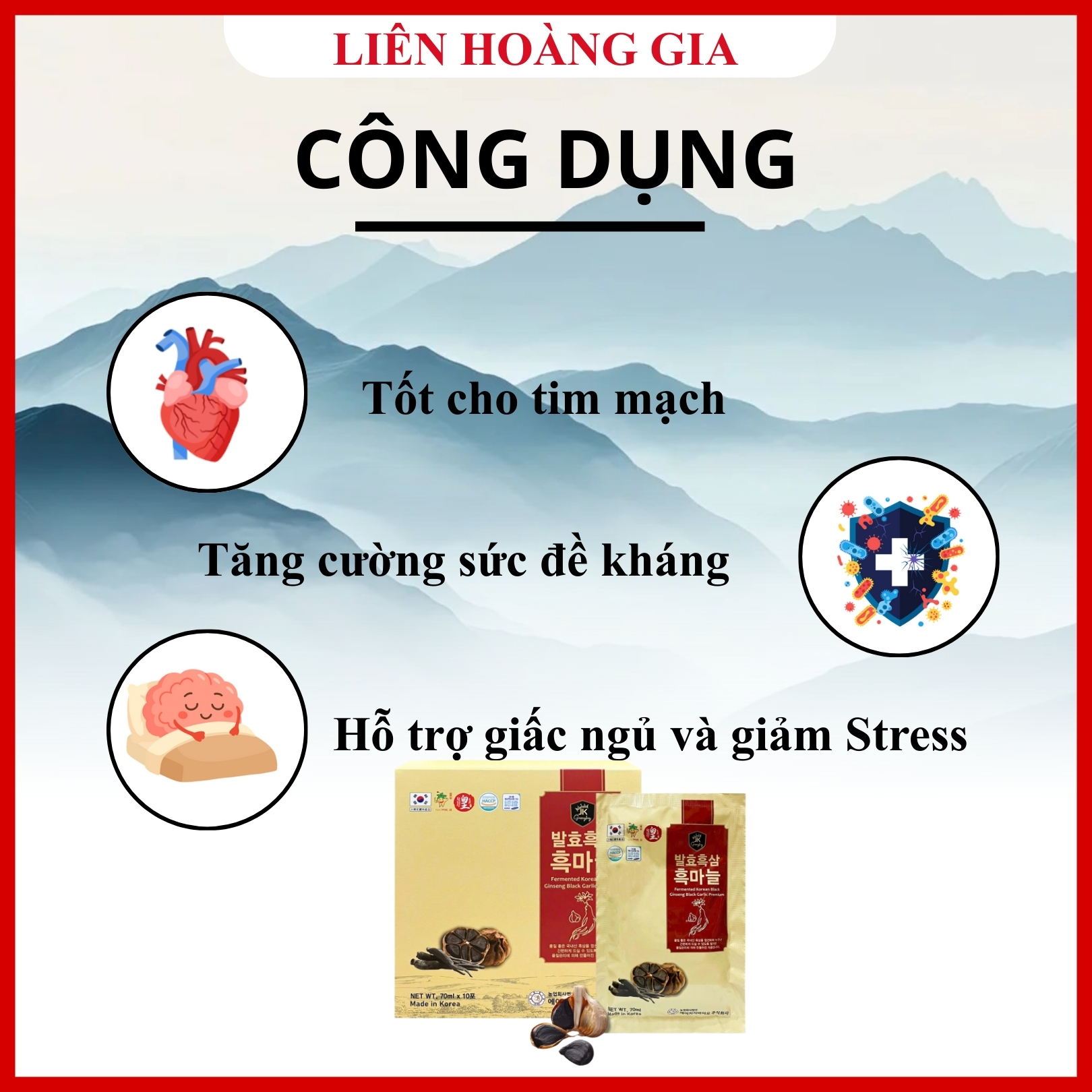 Hắc sâm tỏi đen hỗ trợ bảo vệ tim mạch và ổn định mỡ máu