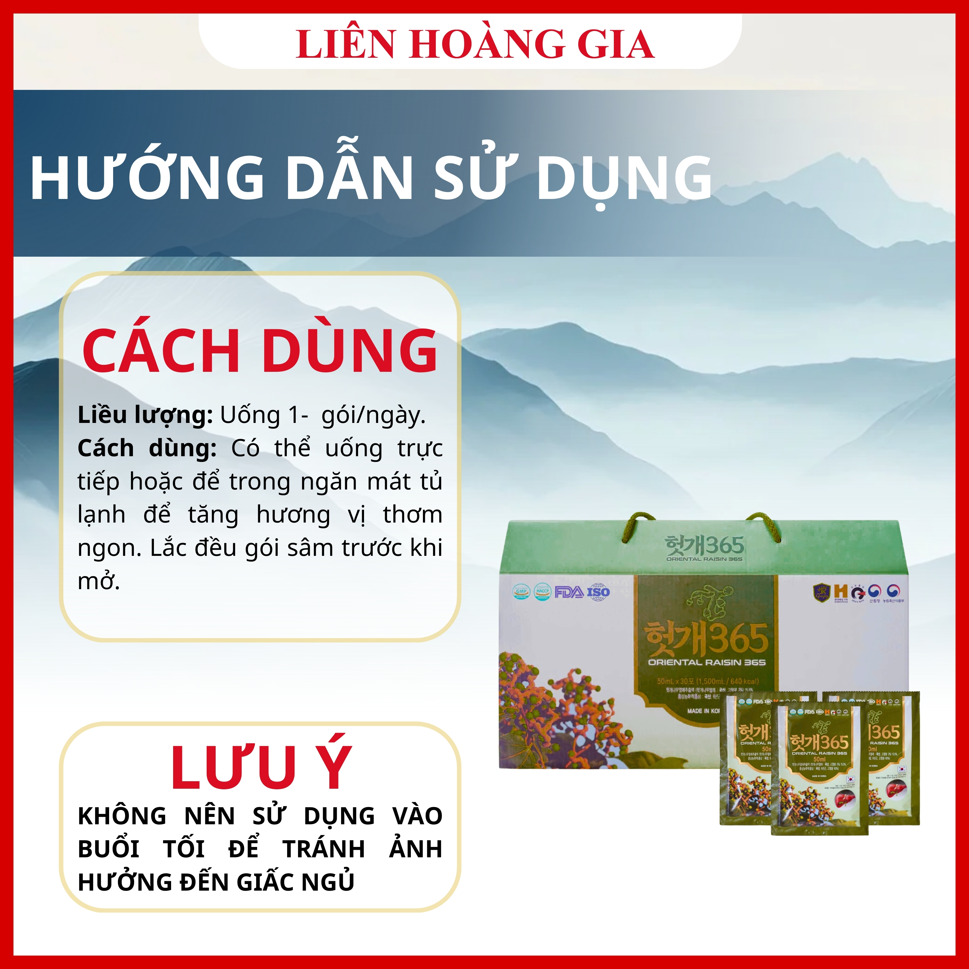 Hướng dẫn cách sử dụng nước mát gan nho khô phương đông mỗi ngày