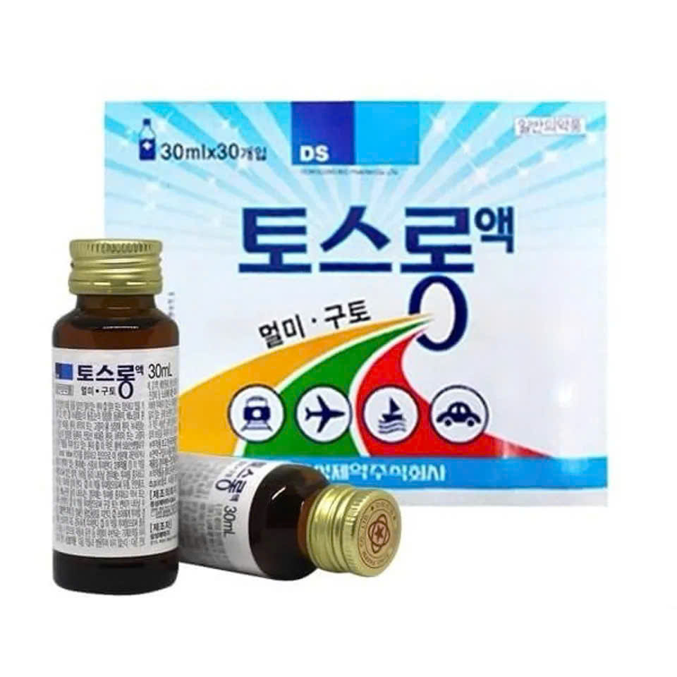 Nước uống hỗ trợ giảm say tàu xe Dongsung Hàn Quốc chính hãng, 30 chai x 30ml
