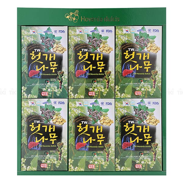 Hộp nước giải rượu TW Hovenia dulcis 30 gói, thiết kế sang trọng và tiện lợi