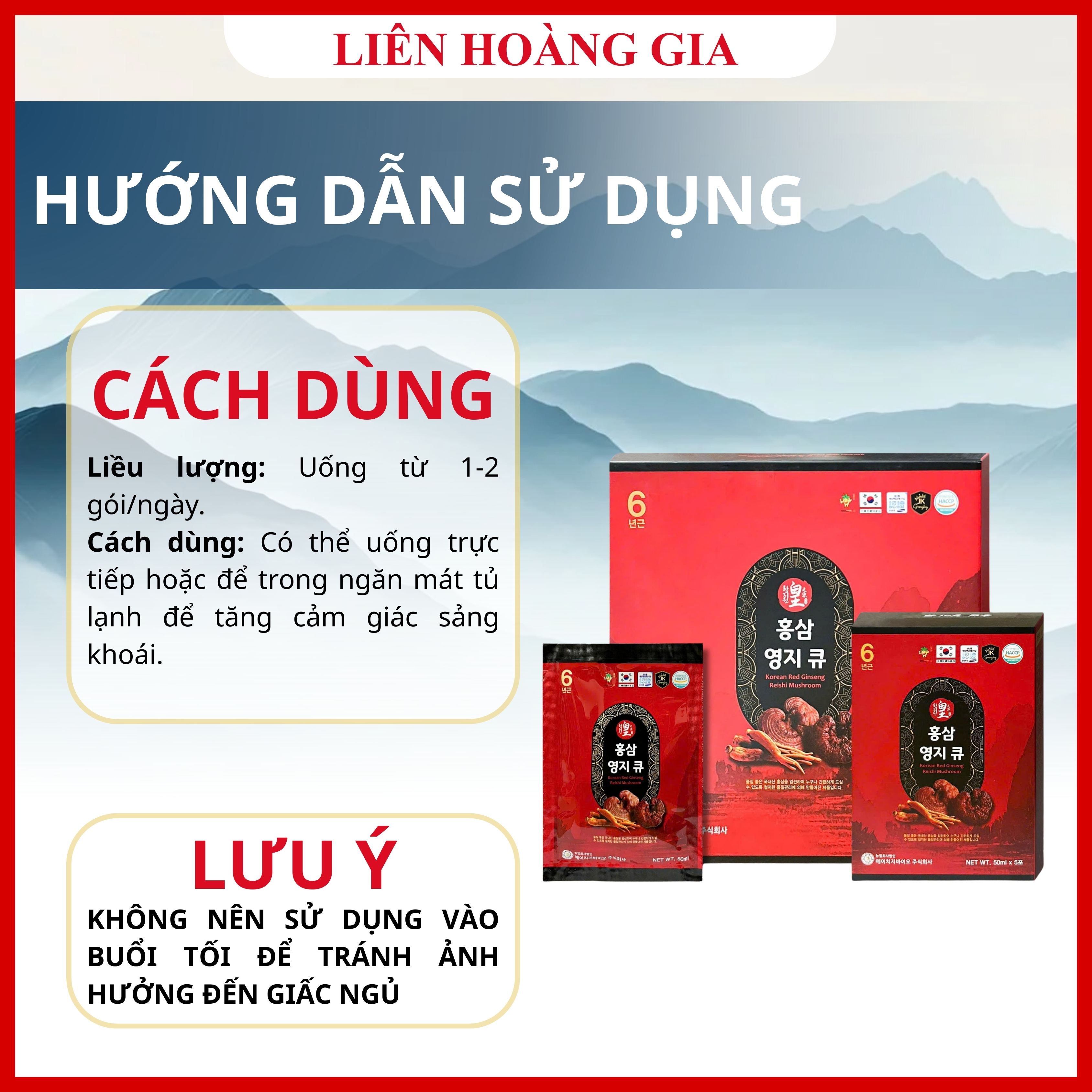 Cách dùng Nước Hồng Sâm Linh Chi Premium hiệu quả sau bữa ăn