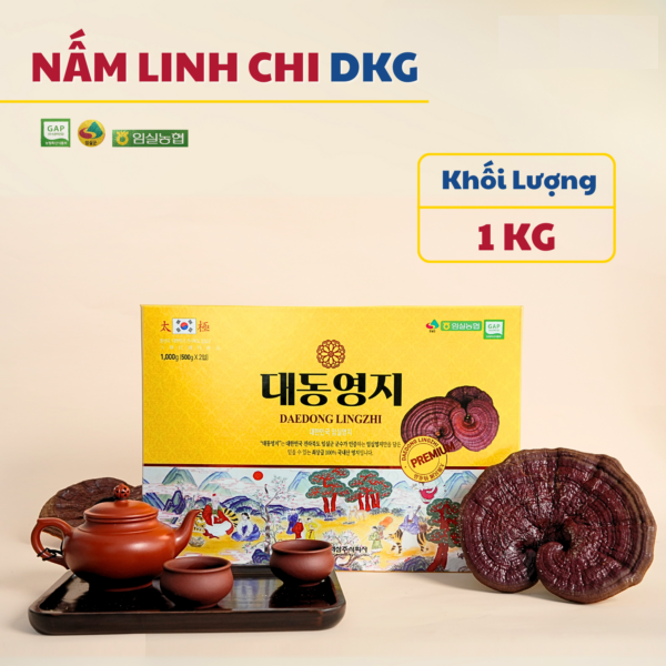 Nấm Linh Chi Daedong hộp 1000g nhập khẩu Hàn Quốc