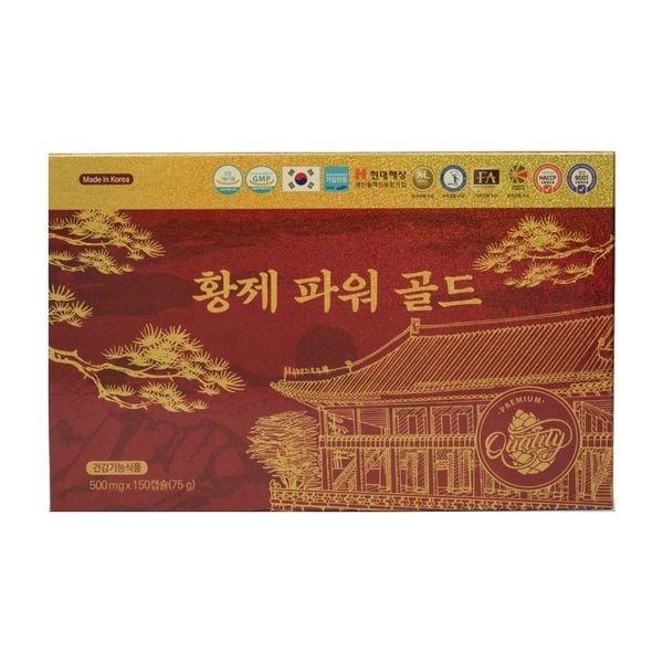 Tem chống hàng giả trên sản phẩm Hwangje Power Gold 150 viên