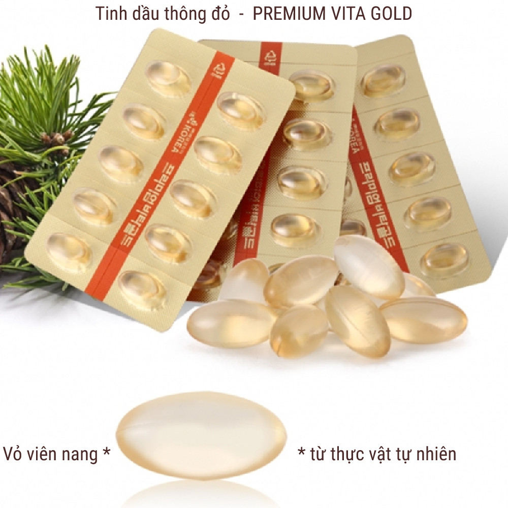 Viên uống Tinh Dầu Thông Đỏ hỗ trợ làm đẹp da và chống lão hóa