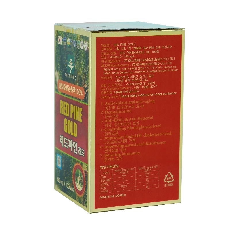 Tinh dầu thông đỏ Red Pine Gold hỗ trợ tim mạch và thanh lọc máu