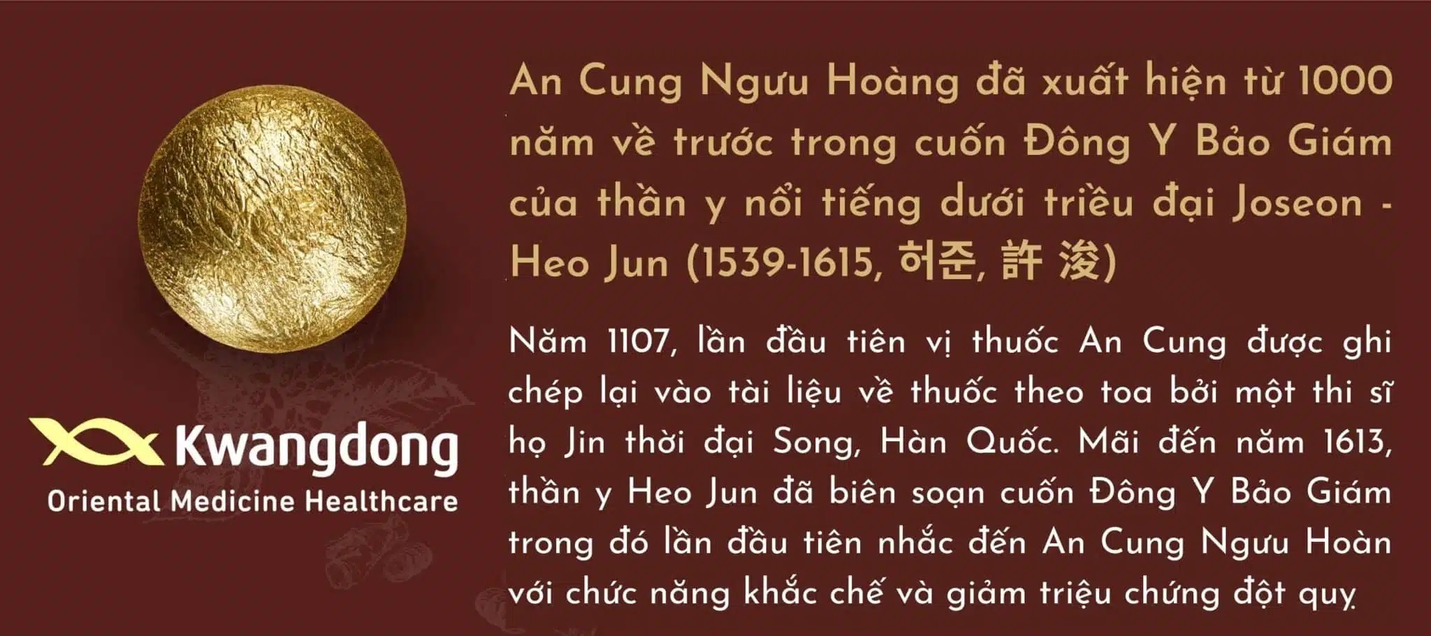 An Cung Ngưu Hoàn KWANGDONG giúp phòng ngừa tai biến mạch máu não