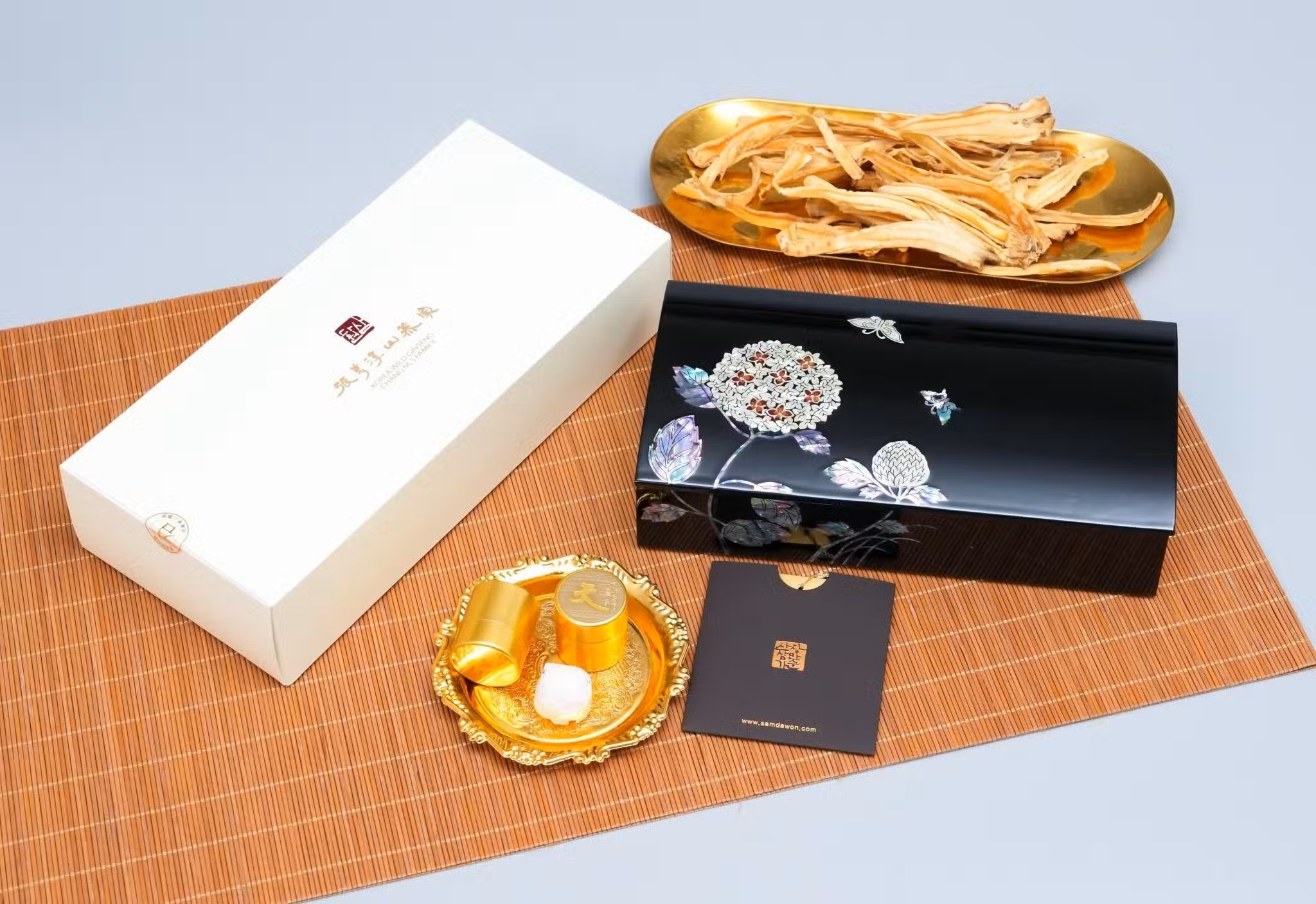 An Cung Ngưu Tổng Thống Dát Vàng 10 viên hộp 7 hoa SAMDAWON nội địa