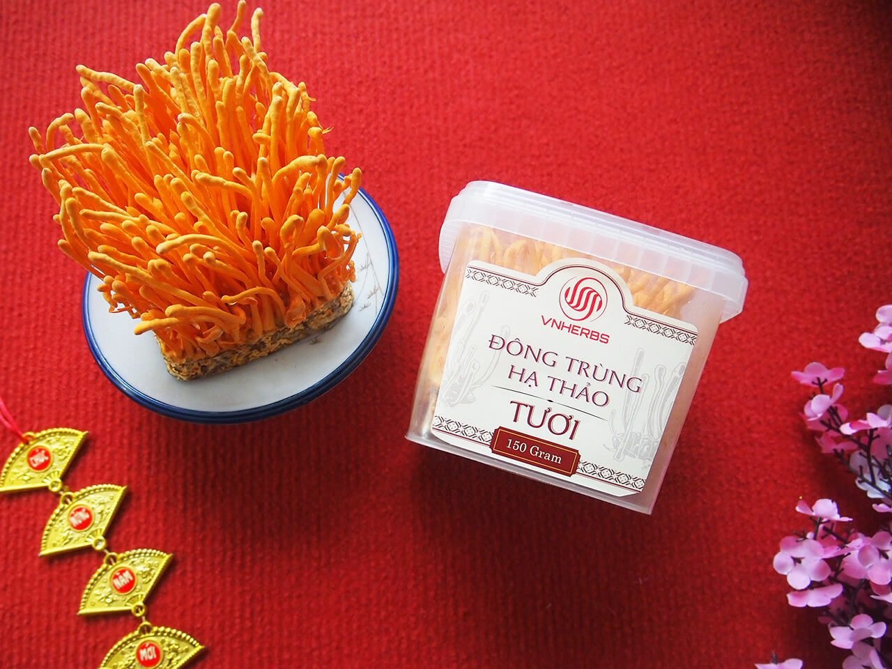 Đông Trùng Hạ Thảo tươi 150g tăng sức đề kháng cơ thể