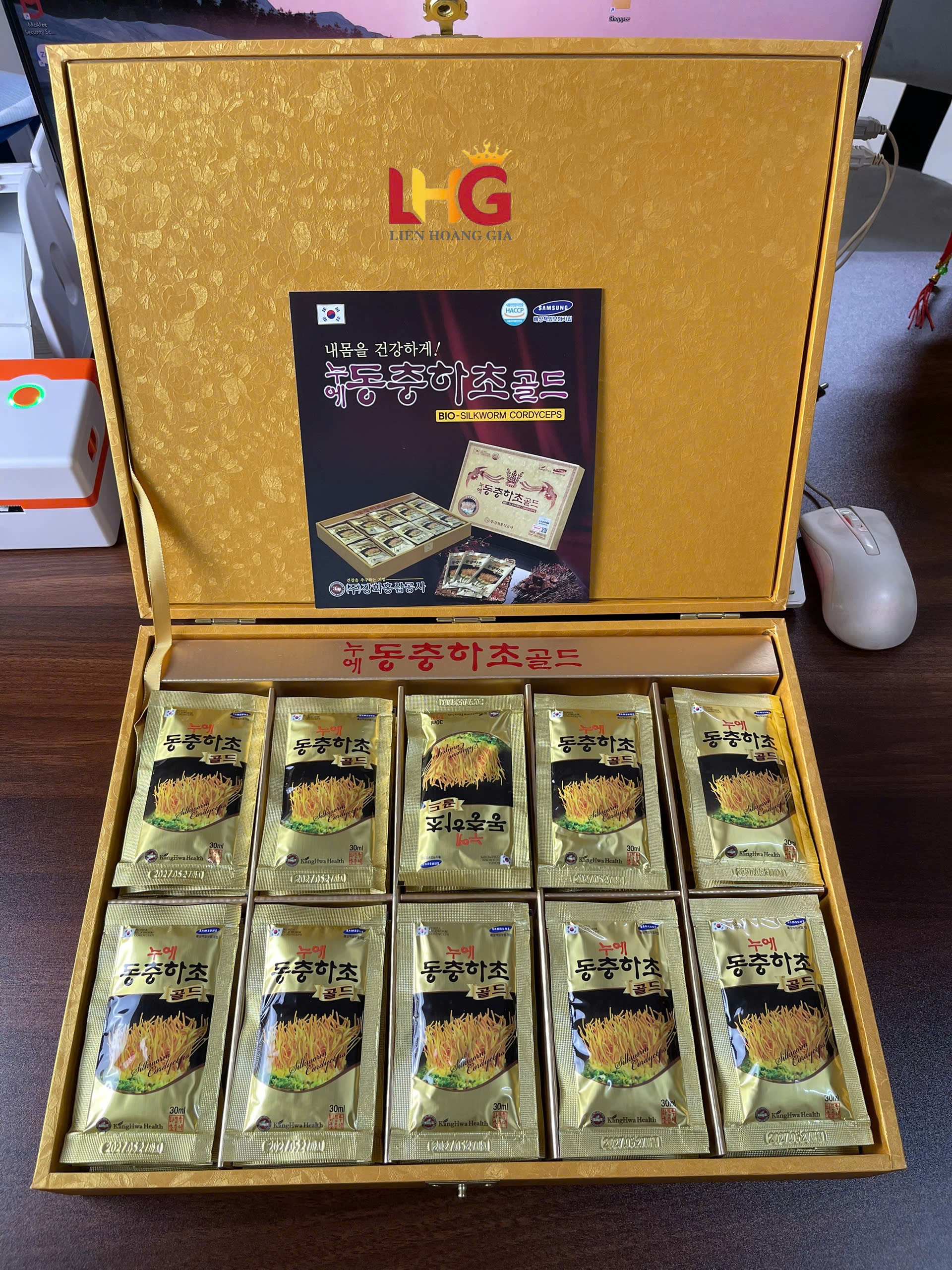 Gói nước đông trùng hạ thảo Hàn Quốc – Dạng lẻ tiện dụng mỗi ngày