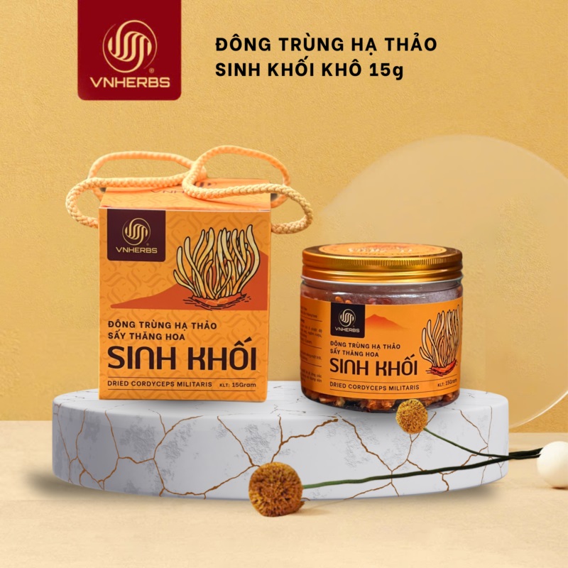 Đông Trùng Hạ Thảo sấy thăng hoa sinh khối 15 gram chính hãng