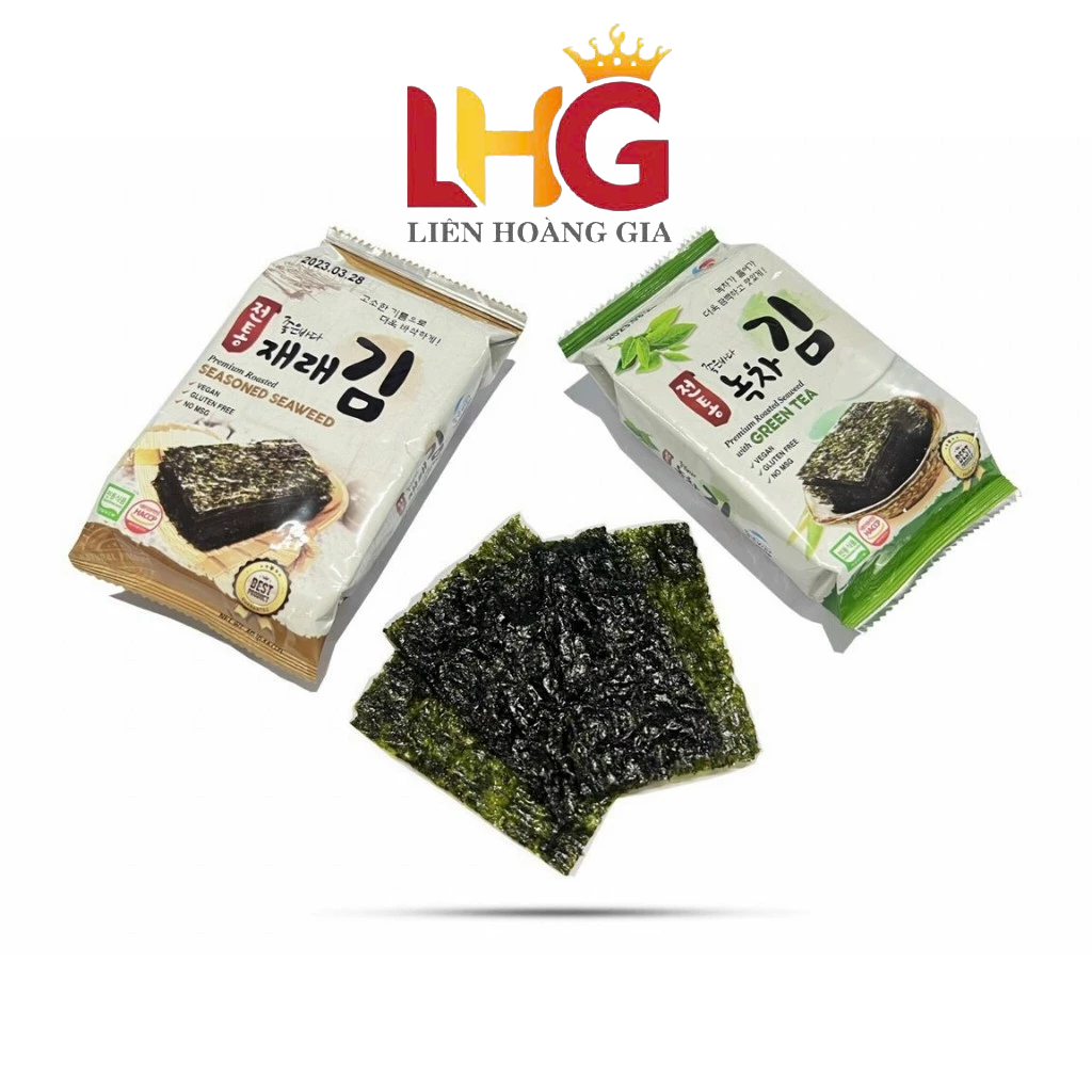 Rong biển KFish tẩm vị trà xanh chính hãng Hàn Quốc, giòn ngon, thanh mát