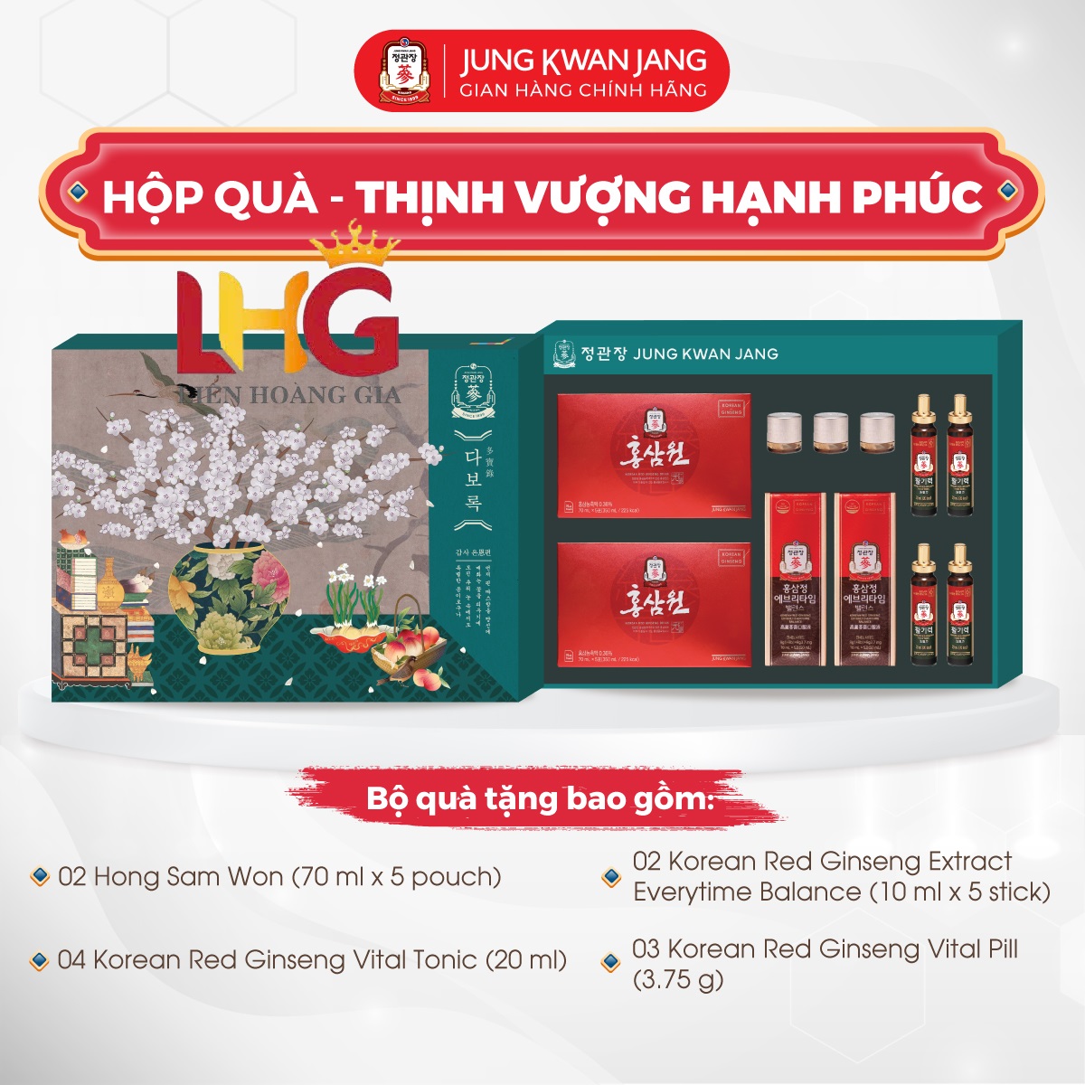 Chăm lo sức khỏe ba mẹ bằng hồng sâm chính phủ 6 năm tuổi