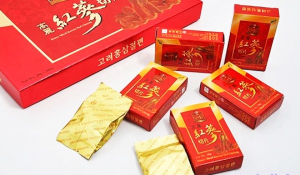 Hồng Sâm Lát Tẩm Mật Ong Sambok tiện lợi, gói nhỏ