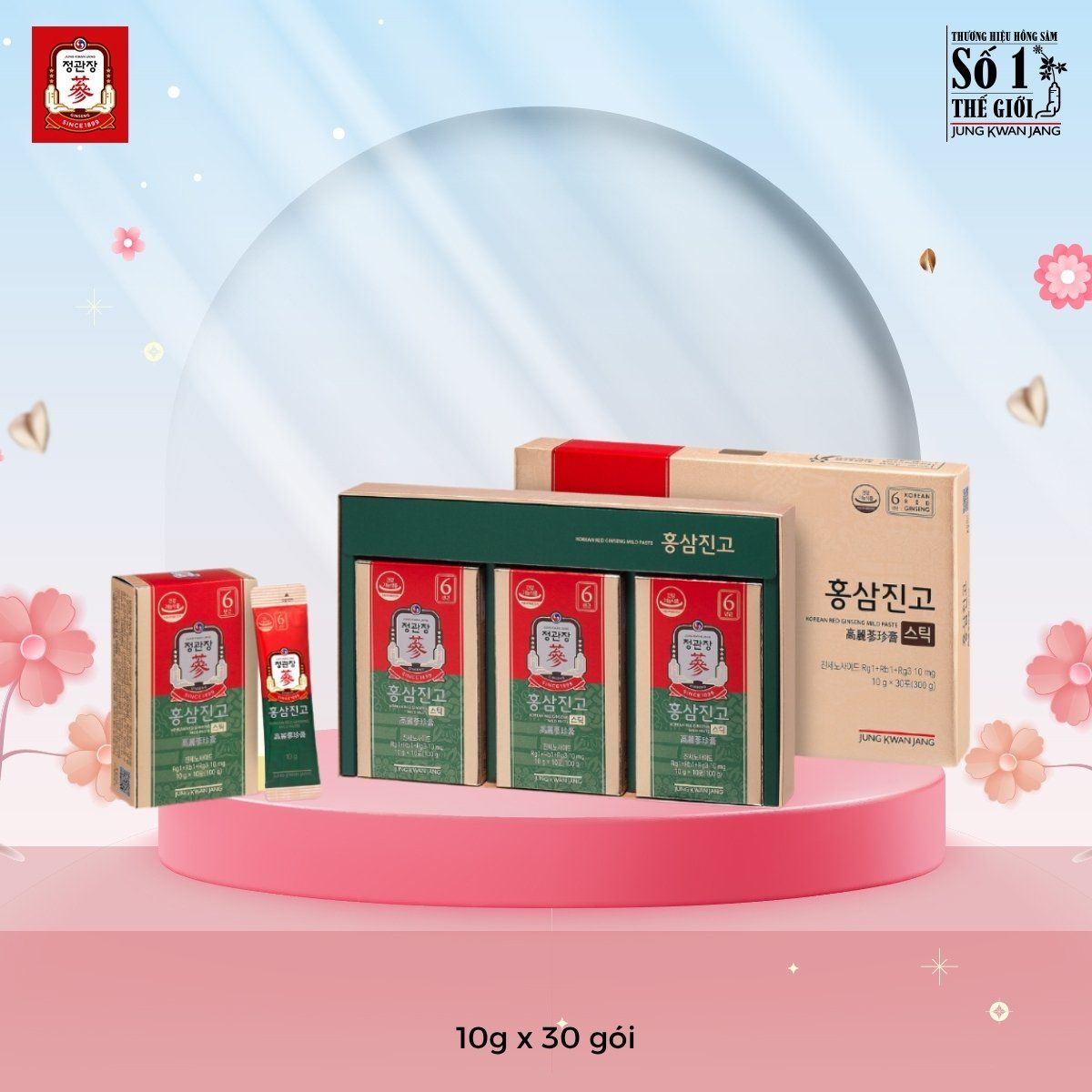 Tinh Chất Hồng Sâm & Mật Ong KGC Mild Paste 30 gói chính hãng