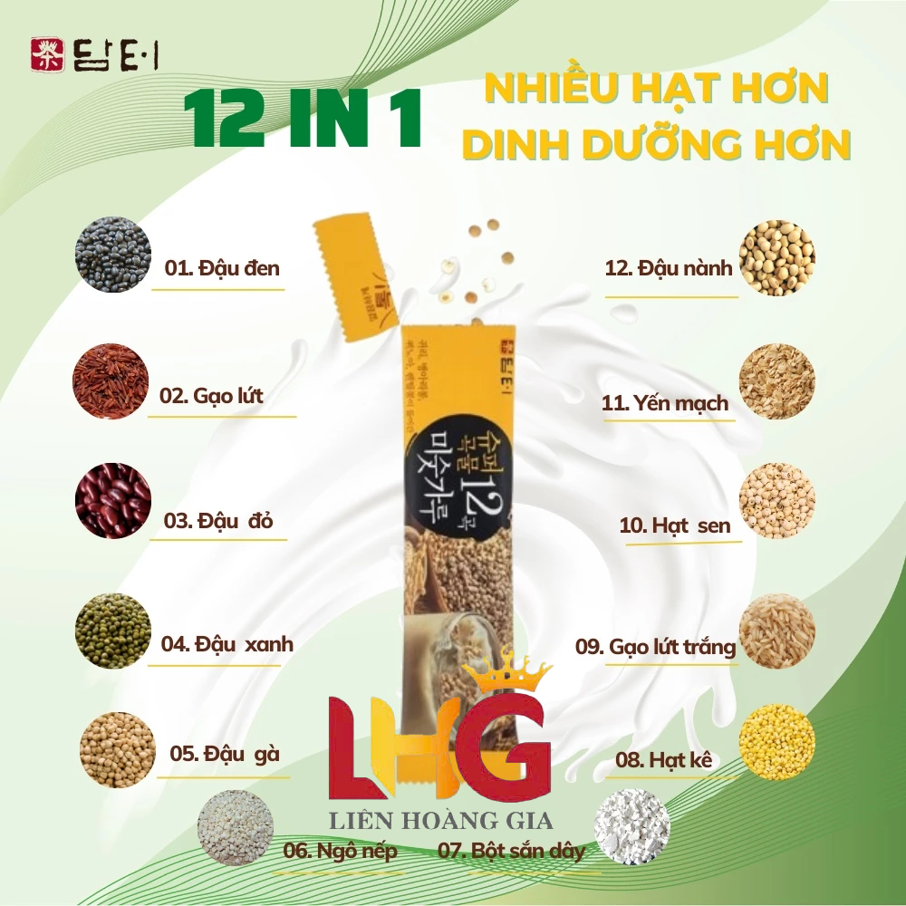 Ngũ cốc 12 loại hạt Damtuh Hàn Quốc