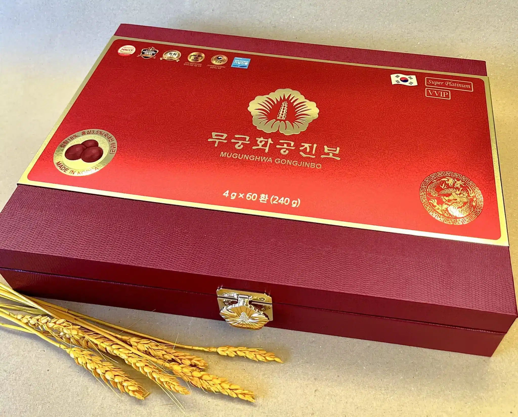 An Cung Chính Phủ Hàn Quốc Mugunghwa Gongjinbo chính hãng hộp 60 viên