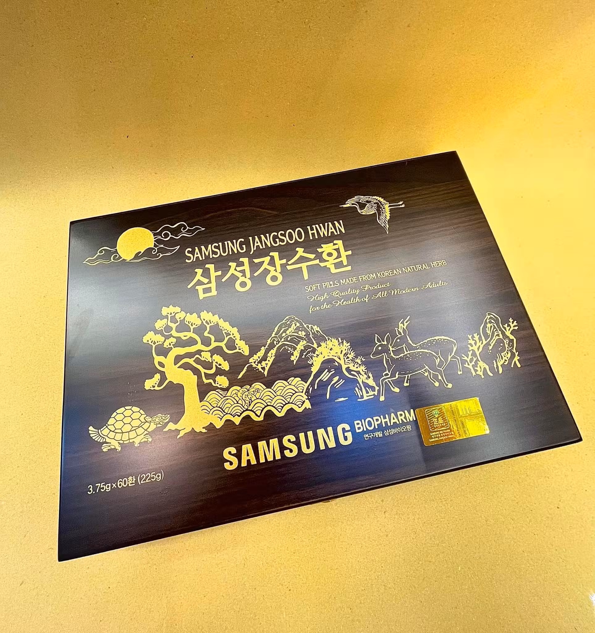 An Cung Trầm Hương JangSoo Hwan Samsung hộp gỗ 60 viên chính hãng