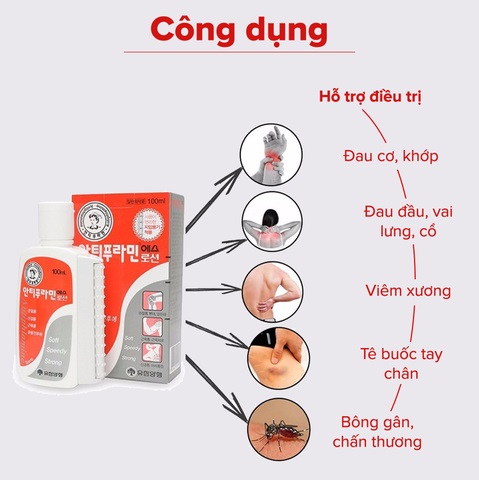 Hướng dẫn xoa bóp dầu nóng Antiphlamine lên vùng vai gáy bị đau mỏi