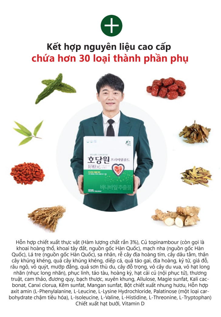 Hướng dẫn cách dùng Hodangwon Premium Gold mỗi ngày cho người tiểu đường