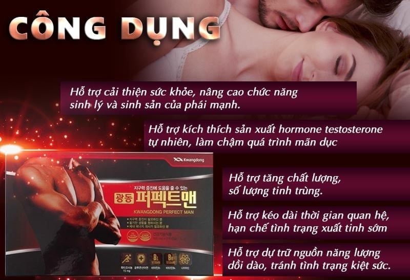 Bảng hướng dẫn liều dùng và cách sử dụng Perfect Man hiệu quả