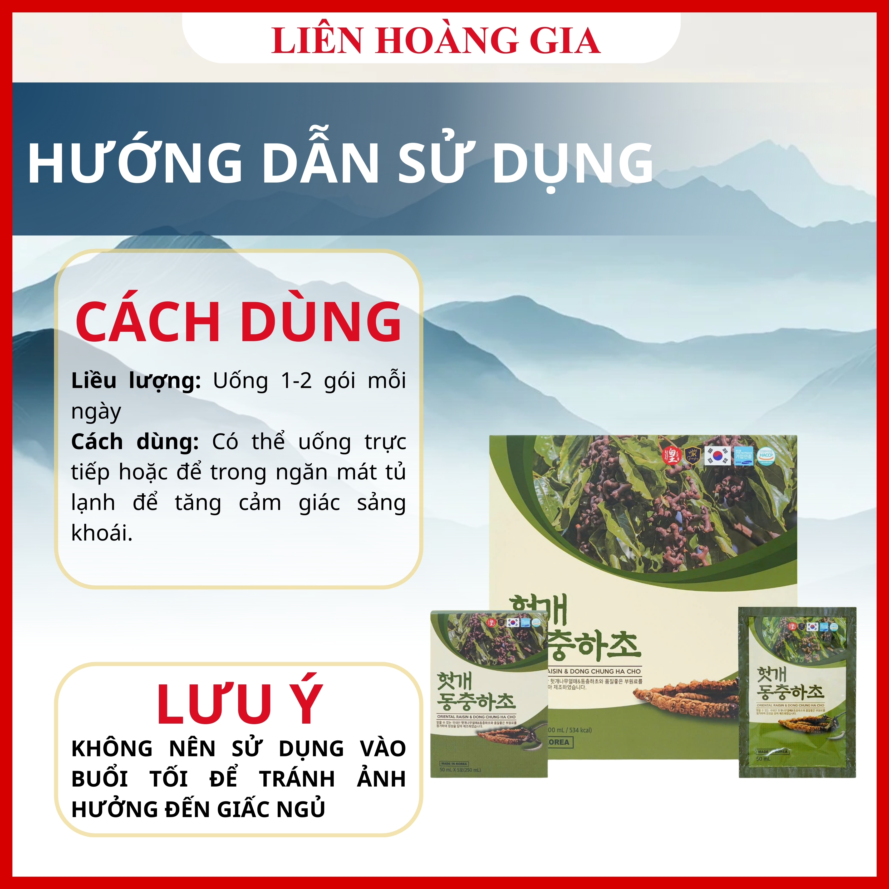 Cách sử dụng nước mát gan đông trùng Hovenia Gold đạt hiệu quả tốt nhất