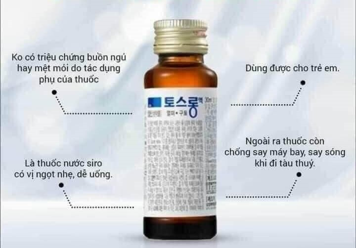 Thành phần Dimenhydrinate và Vitamin B6 trong nước say xe Dongsung