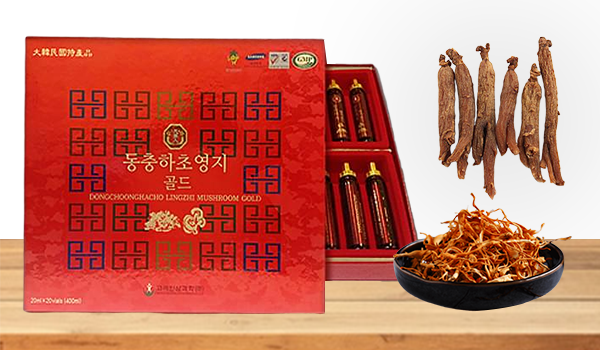 Nước Đông Trùng Hạ Thảo Bio Science Hàn Quốc hộp đỏ 20 ống chính hãng