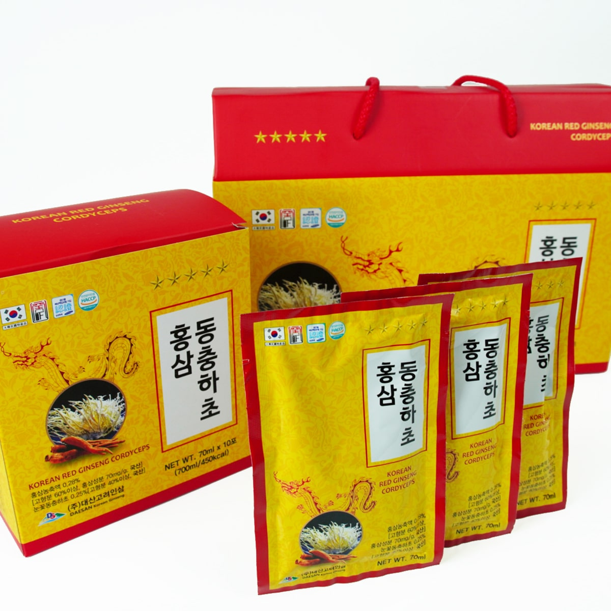 Nước Hồng Sâm Đông Trùng Hạ Thảo DAESAN 20 gói x 70ml chính hãng