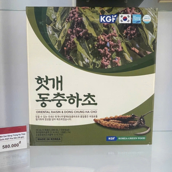 Nước mát gan đông trùng hạ thảo KGF tại hệ thống Liên Hoàng Gia