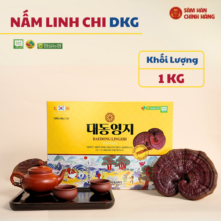 Nấm Linh Chi Daedong Hàn Quốc Hộp 1000g Thượng Hạng chính hãng