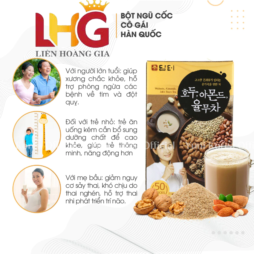 Lợi ích lợi sữa cho mẹ bầu và phục hồi thể lực của ngũ cốc Damtuh