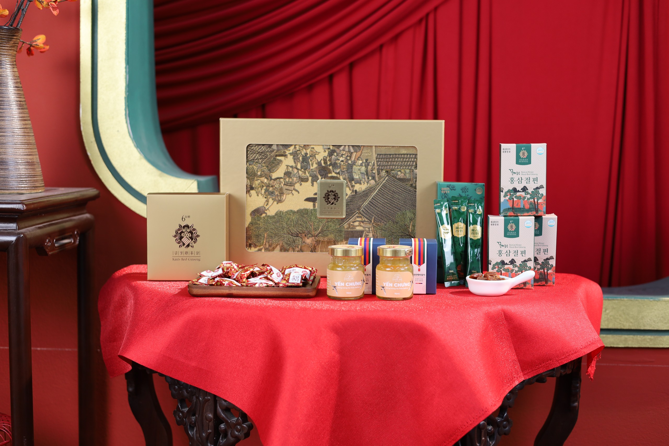 Hộp Quà Thiên Khí Thịnh Vượng kết hợp sâm Hàn Quốc và yến sào ANestLand