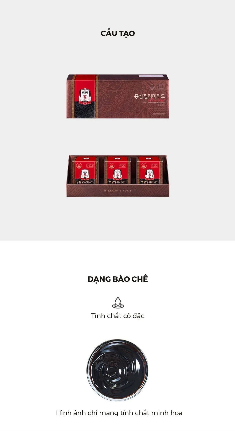 Thành phần Địa Sâm quý hiếm chiếm tỷ trọng cao trong KGC Extract Limited 100g