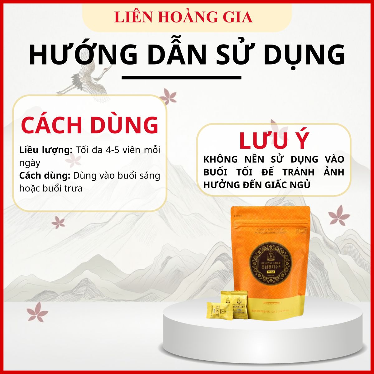 Hướng dẫn sử dụng kẹo sâm KGC đúng cách để tăng cường sự tỉnh táo