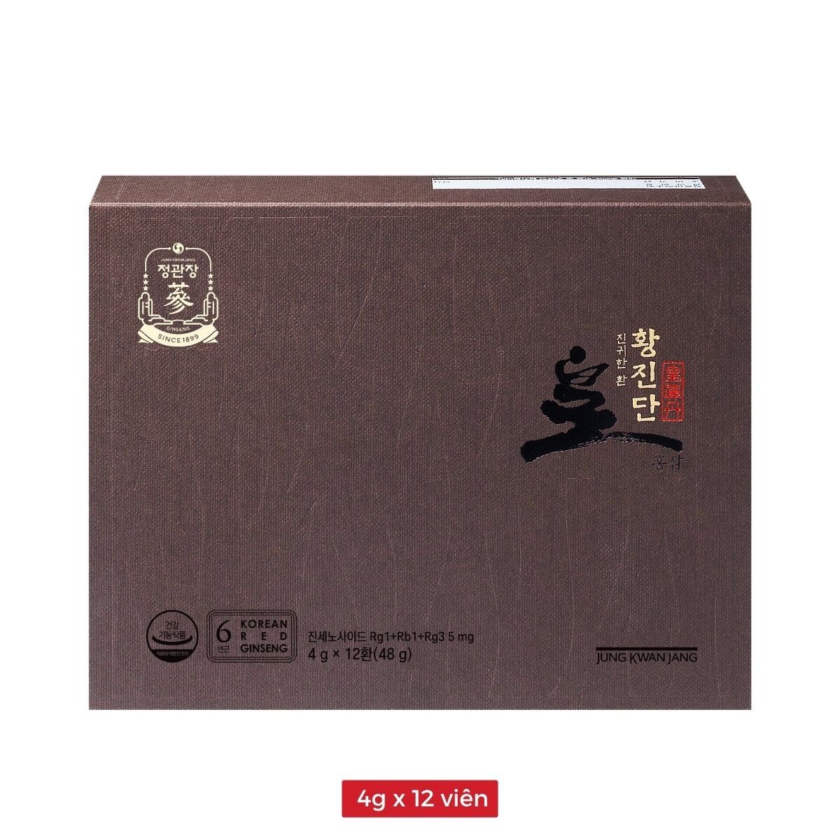 Thành phần Địa sâm và Lương sâm 6 năm tuổi trong linh đan Hwangjindan