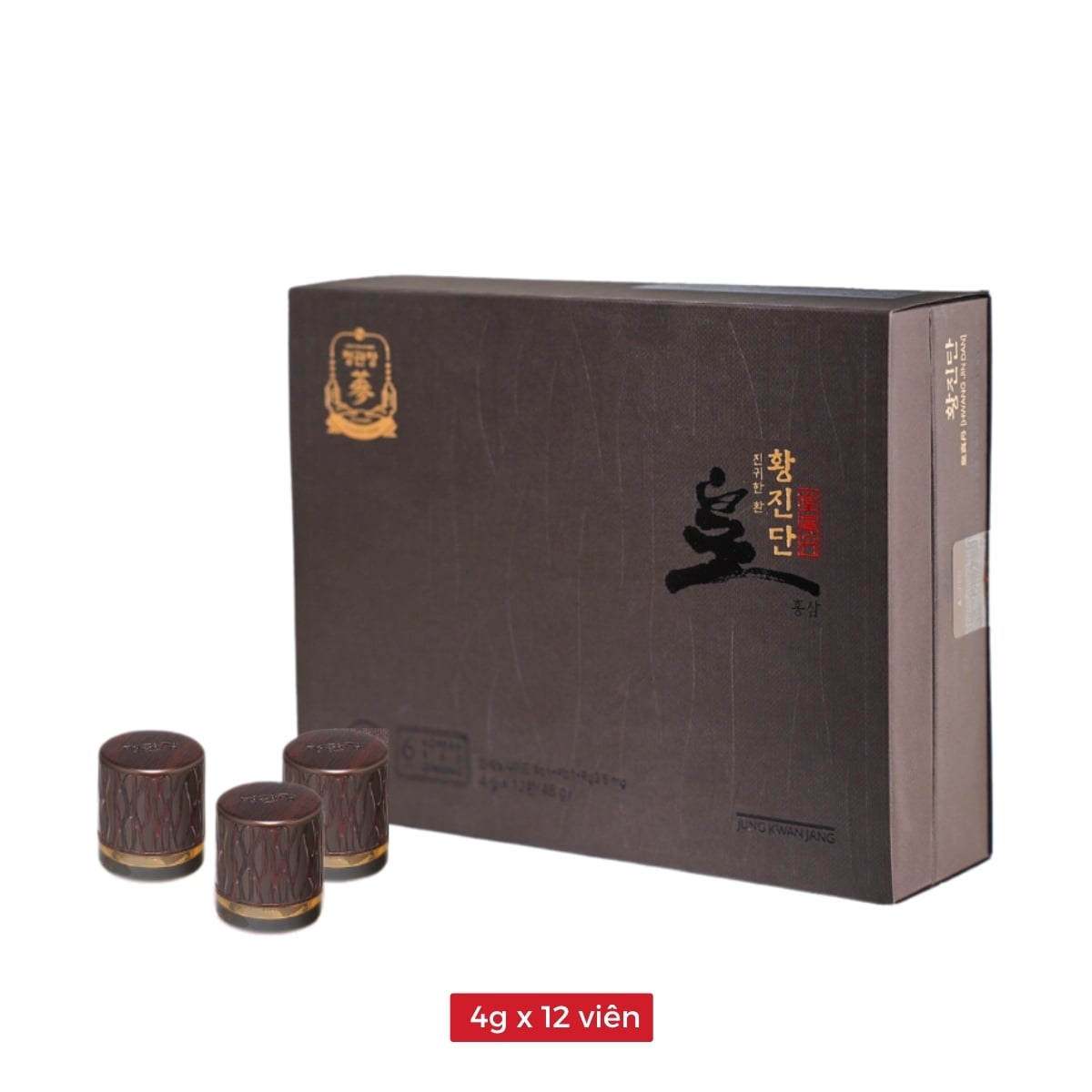 Cận cảnh hộp trụ tròn bảo vệ viên linh đan KGC chống móp méo