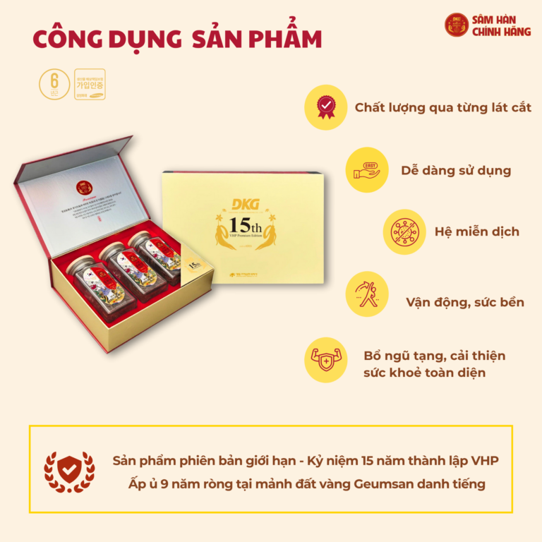 Hồng sâm khô Hàn Quốc thái lát premium Daedong 3 lọ x 100g giúp tăng cường thể lực và phục hồi năng lượng