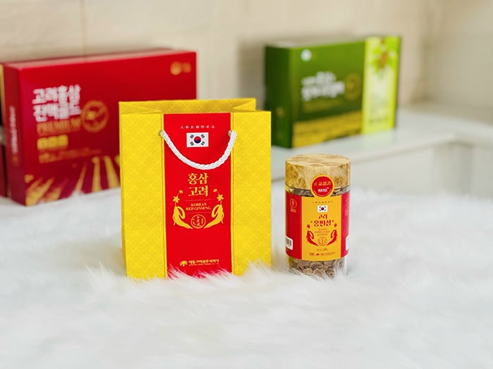 Thành phần 100% nhân sâm Geumsan Hàn Quốc nguyên chất