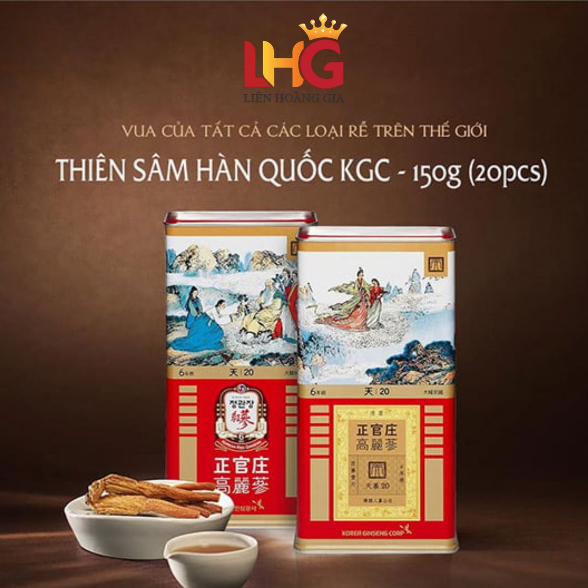 Thiên sâm nguyên củ KGC Heaven Roots quốc bảo dành cho quốc khách