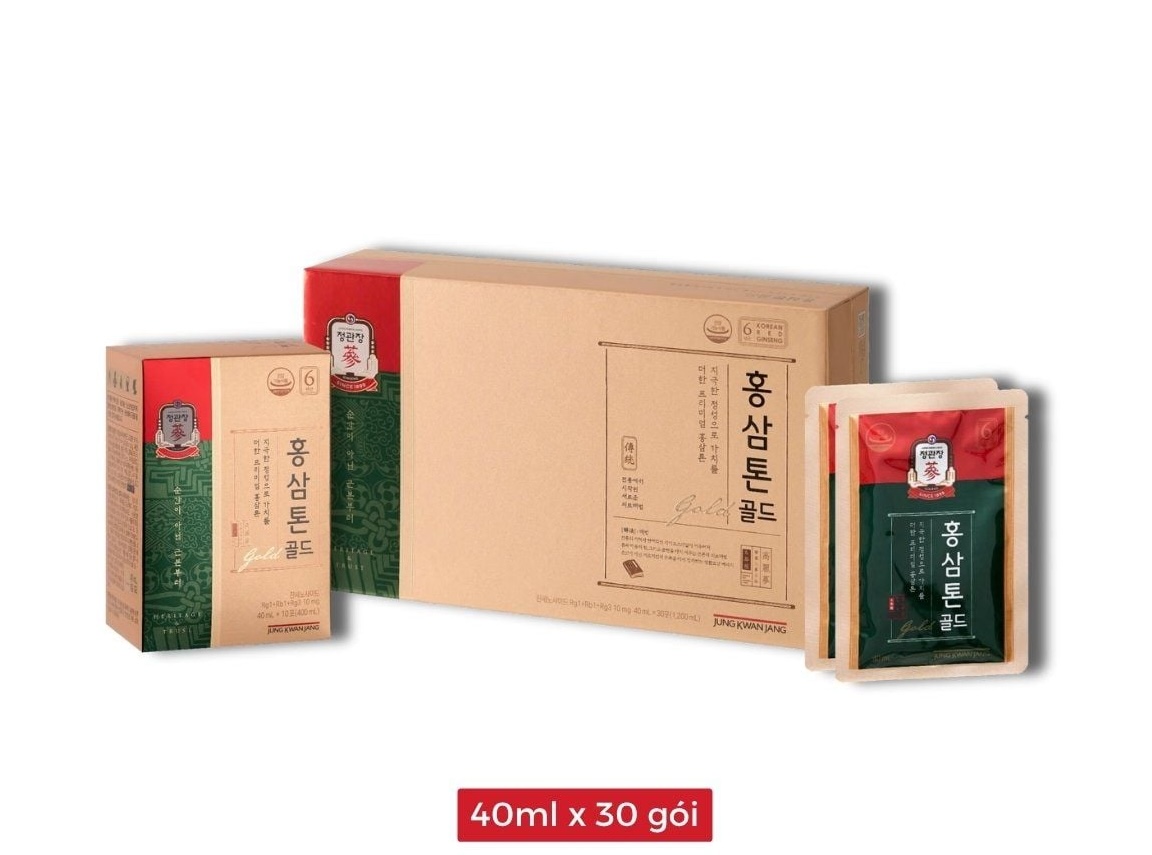 Nước Hồng Sâm KGC Tonic Gold 30 gói chính hãng thương hiệu Chính phủ Hàn Quốc