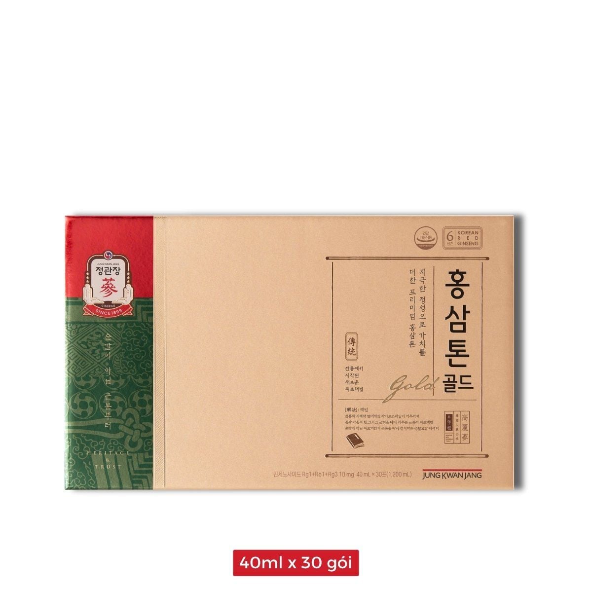 Nước Hồng Sâm KGC Tonic Gold với nồng độ sâm cao sức mạnh cốt lõi