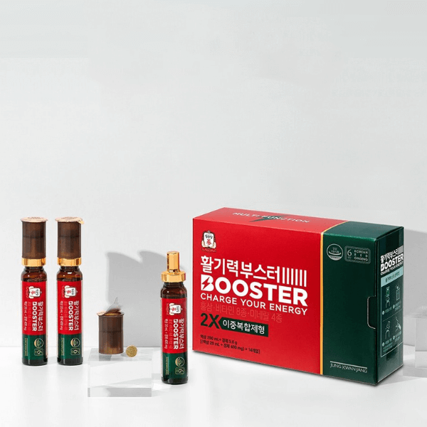 Thành phần 8 loại vitamin và 4 khoáng chất trong nước sâm KGC Booster