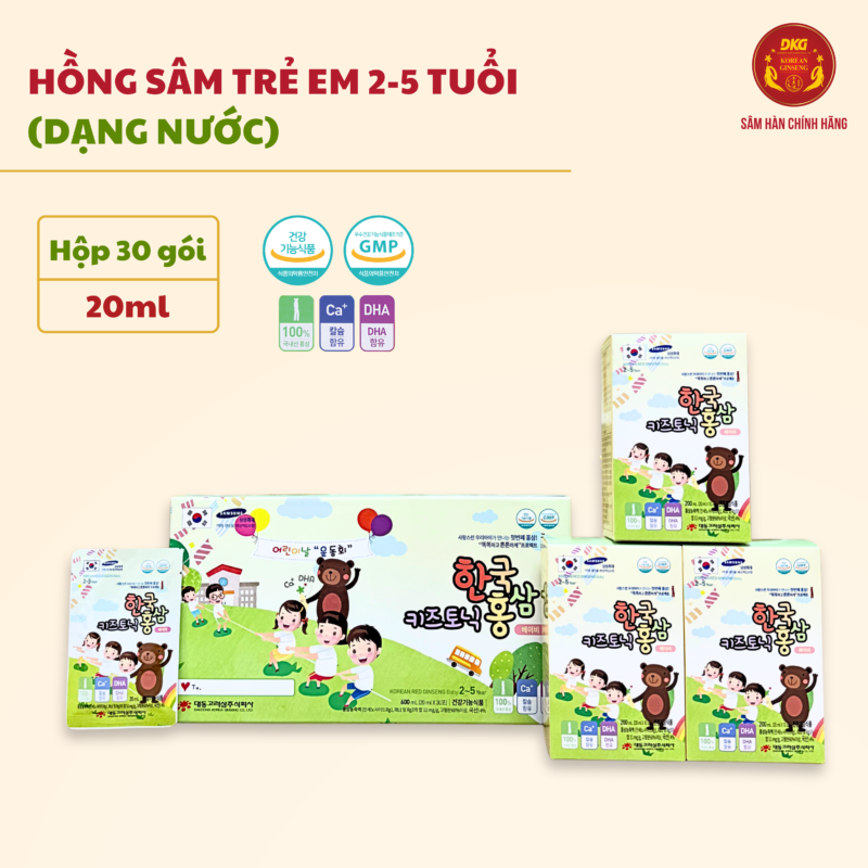 Hồng sâm trẻ em 2-5 tuổi Korean Red Ginseng Baby Daedong chính hãng