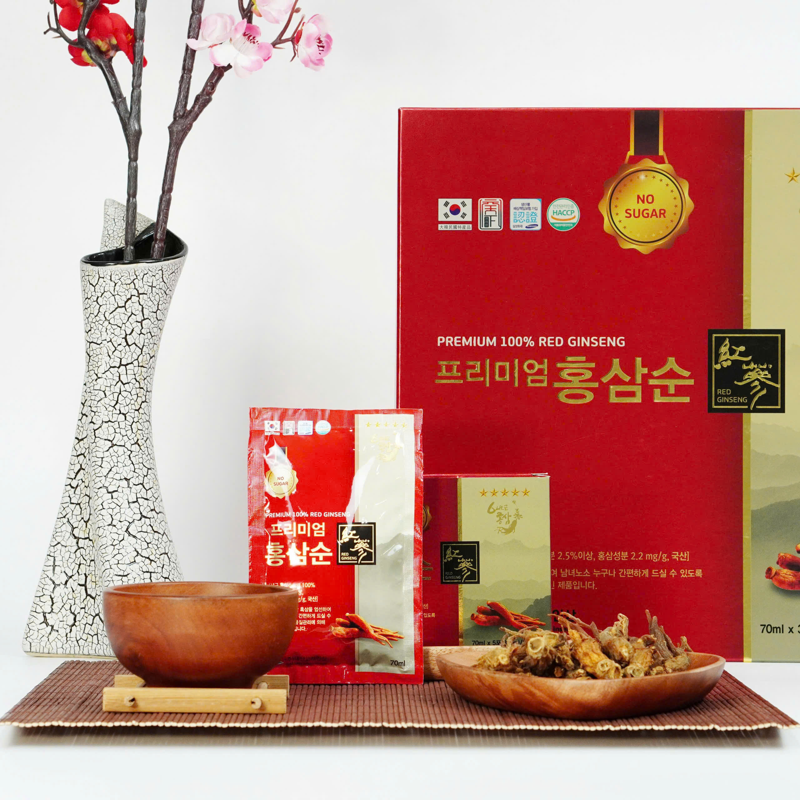 Công dụng bồi bổ và tăng đề kháng của Nước hồng sâm không đường Daesan.