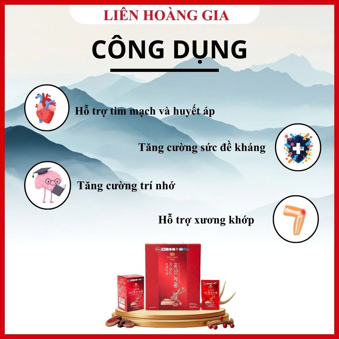 Công dụng bồi bổ sức khỏe vượt trội của Nước uống hồng sâm nhung hươu 365