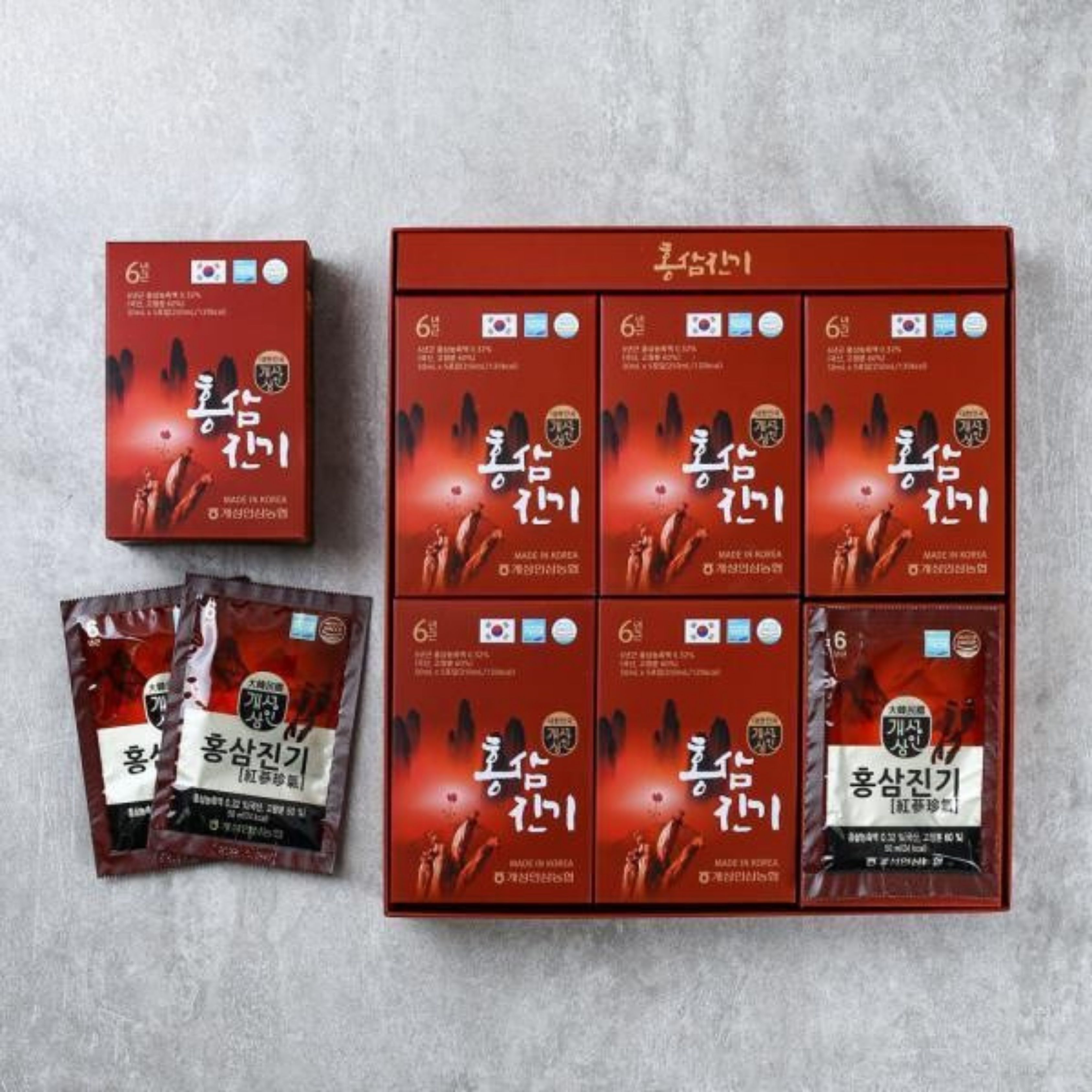 Thành phần hồng sâm hữu cơ 6 năm tuổi trong Tinh Chất Hồng Sâm Núi Chinki.