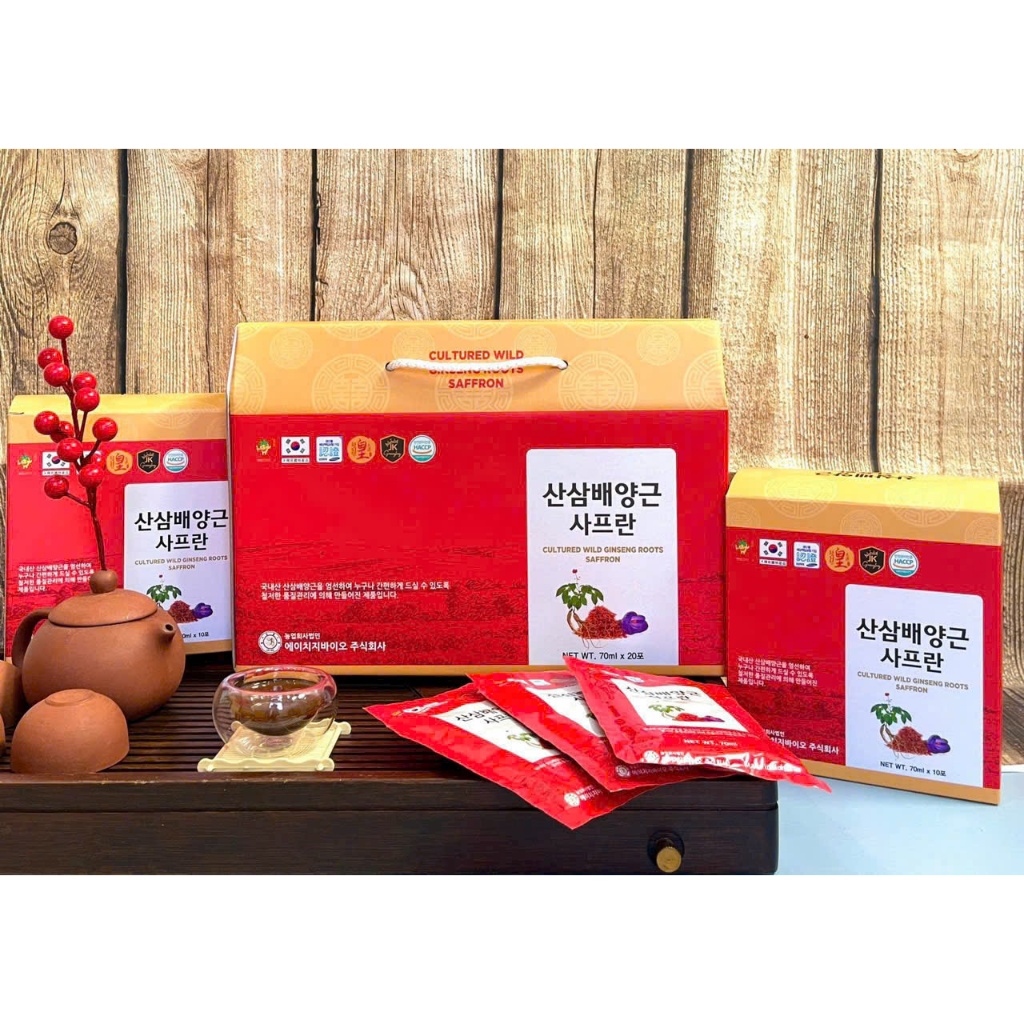 Nước Hồng Sâm núi Saffron HG Bio tại hệ thống Liên Hoàng Gia