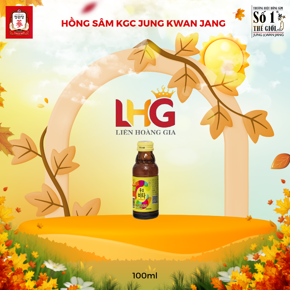 Thành phần chi tiết của Nước Hồng Sâm Vita KGC 100ml