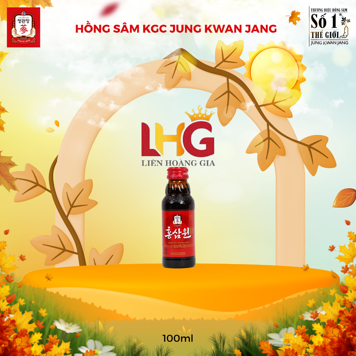 Thành phần thảo dược trong mỗi chai nước hồng sâm Won D KGC